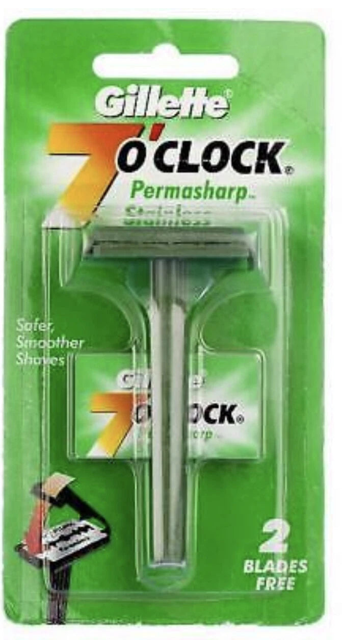Gillette 7 O Clock - Permasharp Stainless Blade, 1 pc Pouch