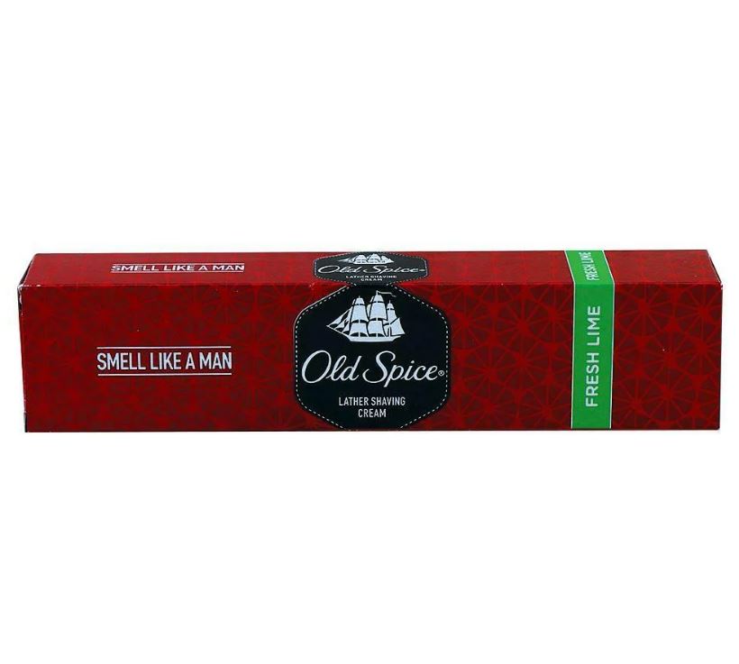 Old Spice Lather Shave Cream - Fresh Lime, 70 g Tube