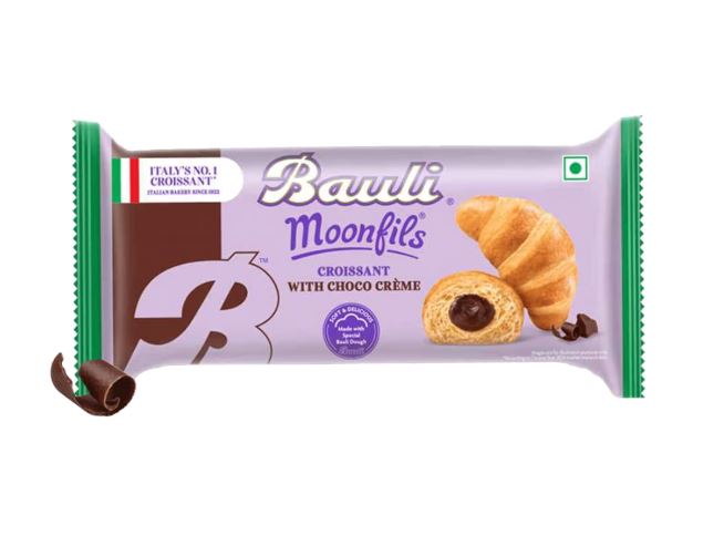 Bauli Moonfils Croissant - Choco Creme, 100% Veg, 45 g