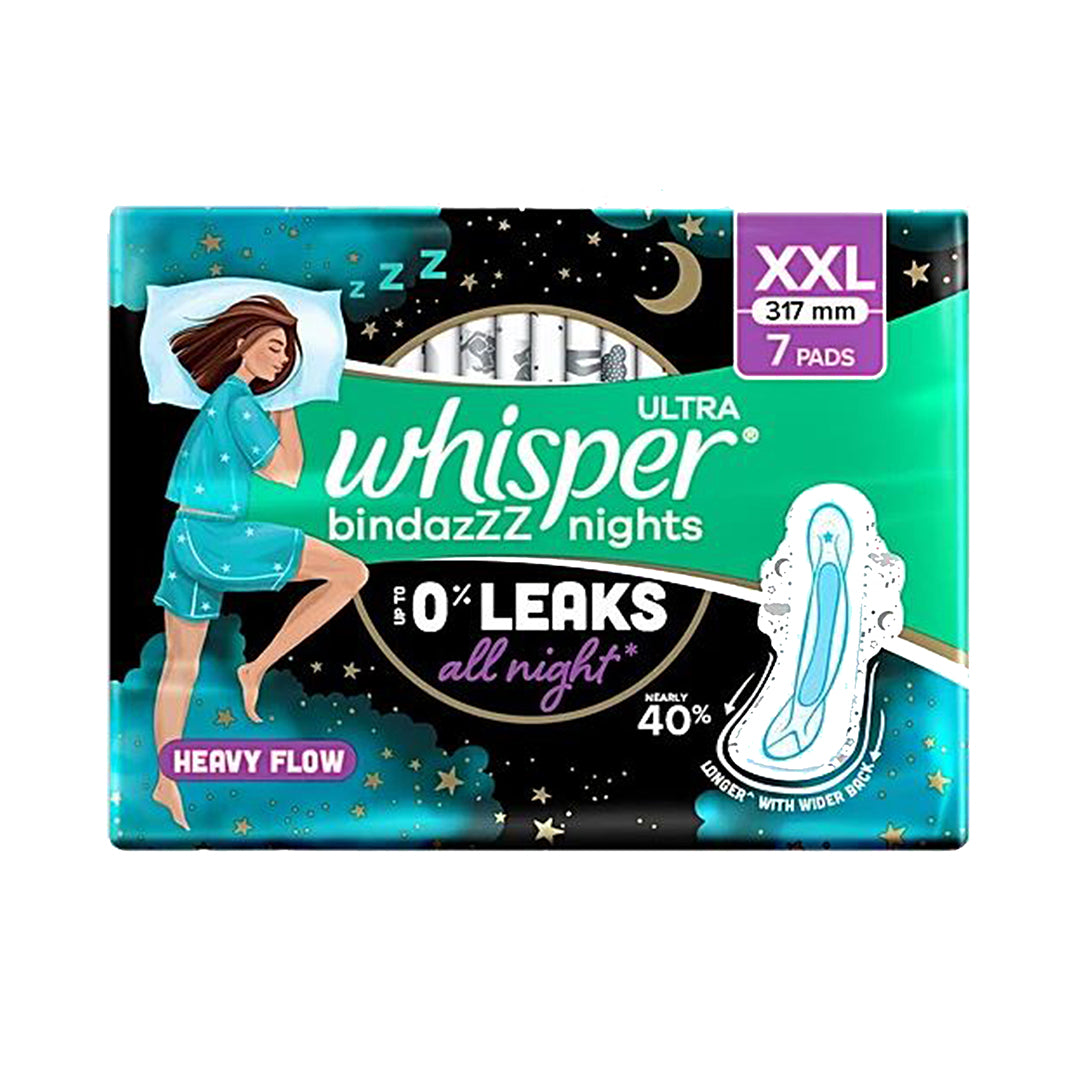 Whisper XXL Ultra Pads - Extra Large Wings, 7 pcs
