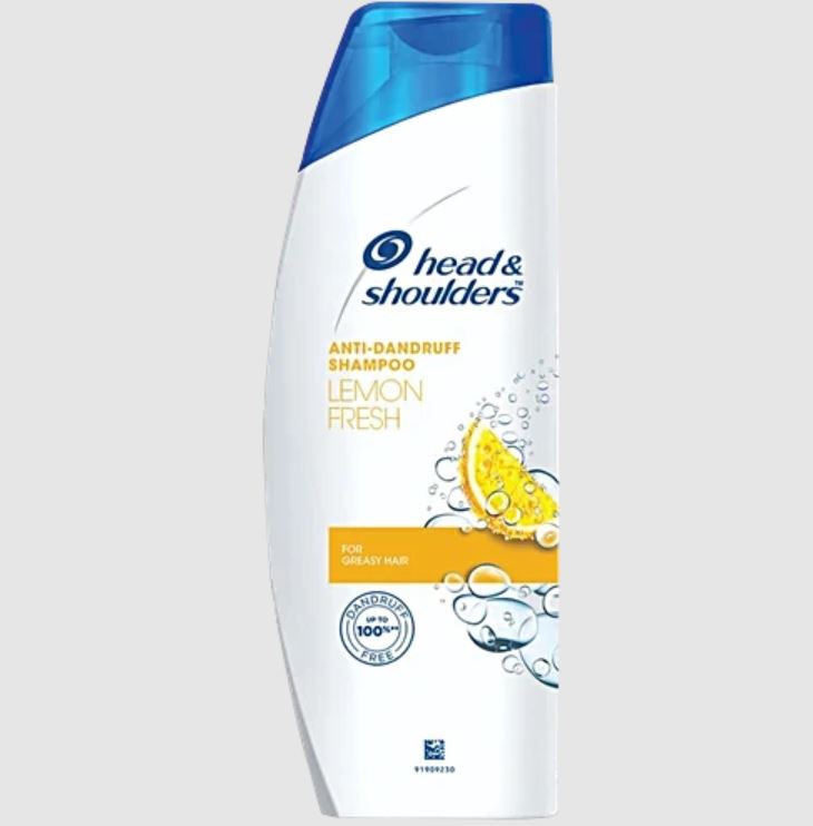 Head & Shoulders Lemon Fresh Anti-Dandruff Shampoo - For Greasy Hair, Upto 100% Dandruff Free, 72 ml