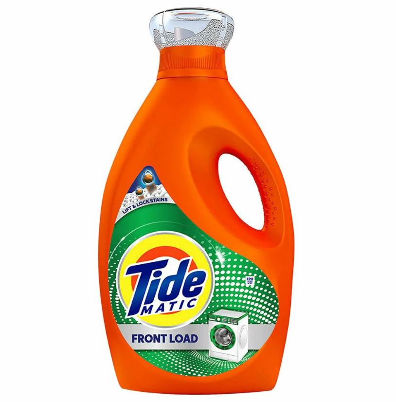 Tide Matic Liquid Laundry Detergent (Front load), 850ml Bottel