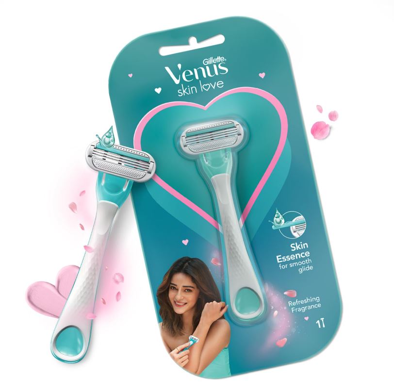Gillette Venus Skin Love with Skin Essence | Women’s Razor for Hair Removal, 1 pcs