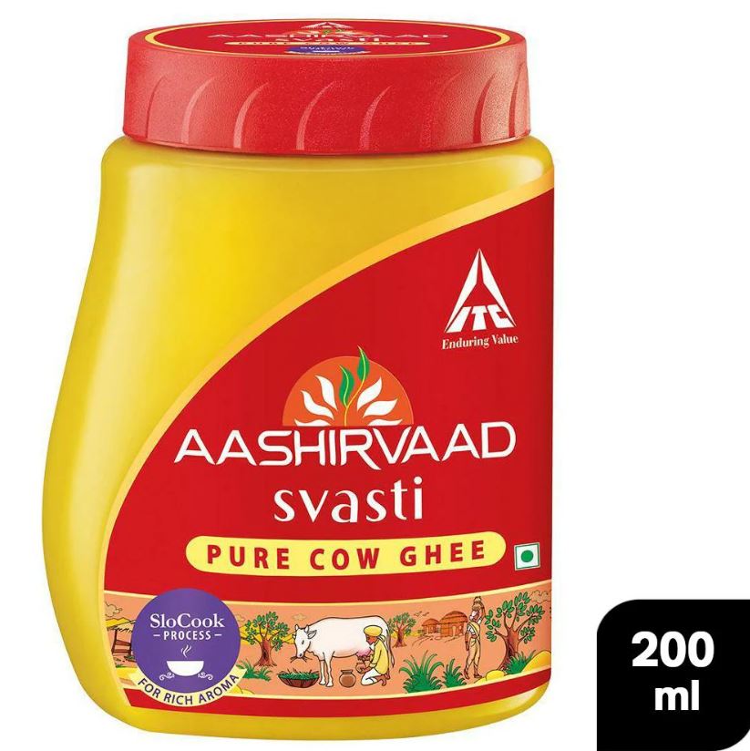 Aashirvaad Svasti Pure Cow Ghee 200 ml