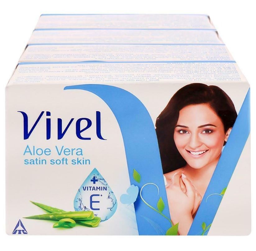 Vivel Aloe Vera Soap 90 g, Buy 3 Get 1 Free