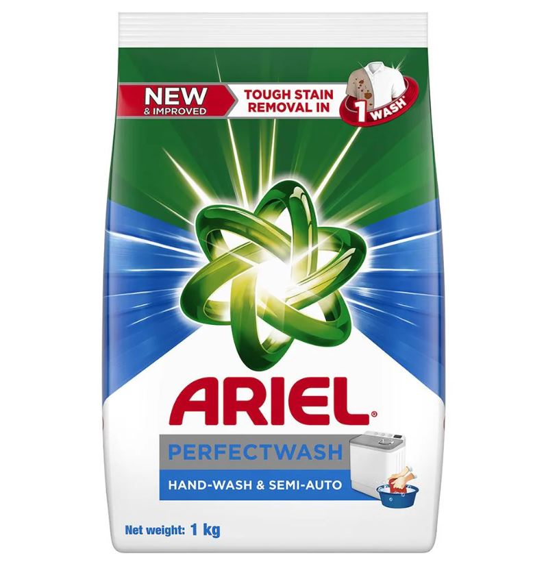 Ariel Complete Detergent Powder - Removes 100 Tough Stains, 1 kg