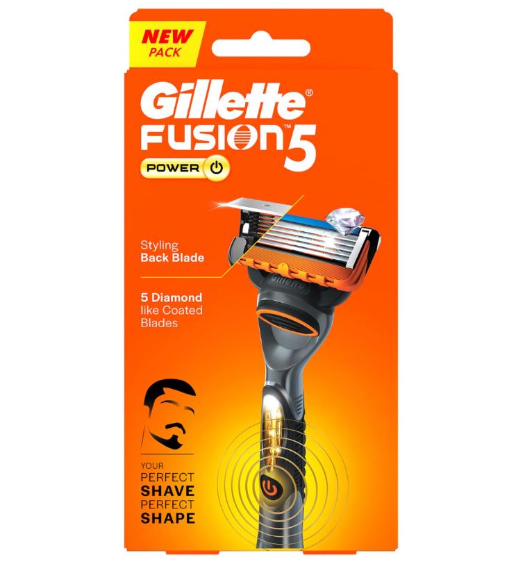 Gillette Fusion Power Razor For Men - Perfect Shave & Beard Shape, 1 pc