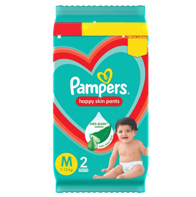 Pampers Complete Skin Comfort Diaper Pants - M, 2 pcs