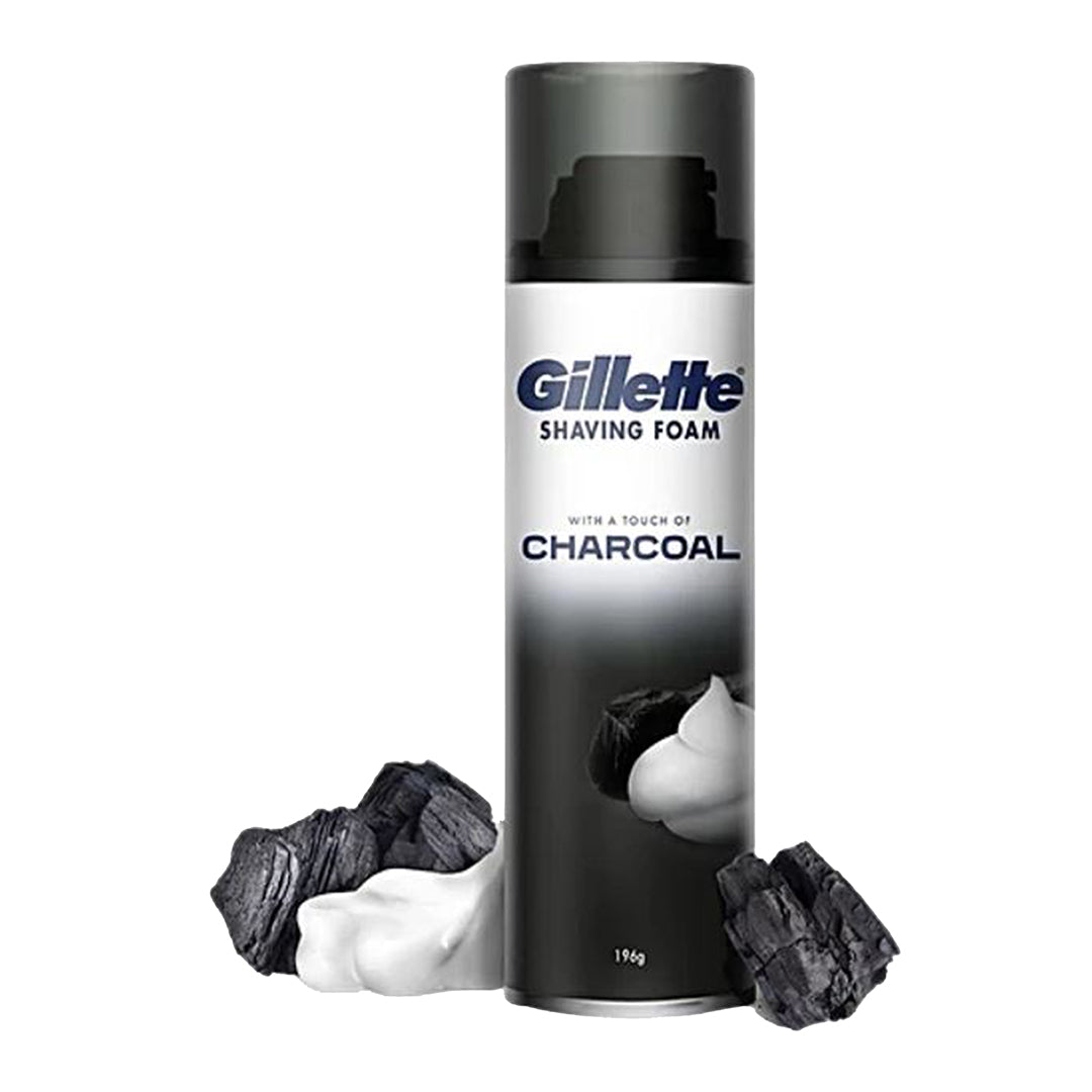 Gillette Shaving Foam - Charcoal, 196 g