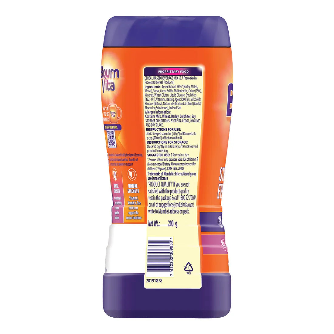 Bournvita Chocolate Nutrition Drink, 200 g Jar