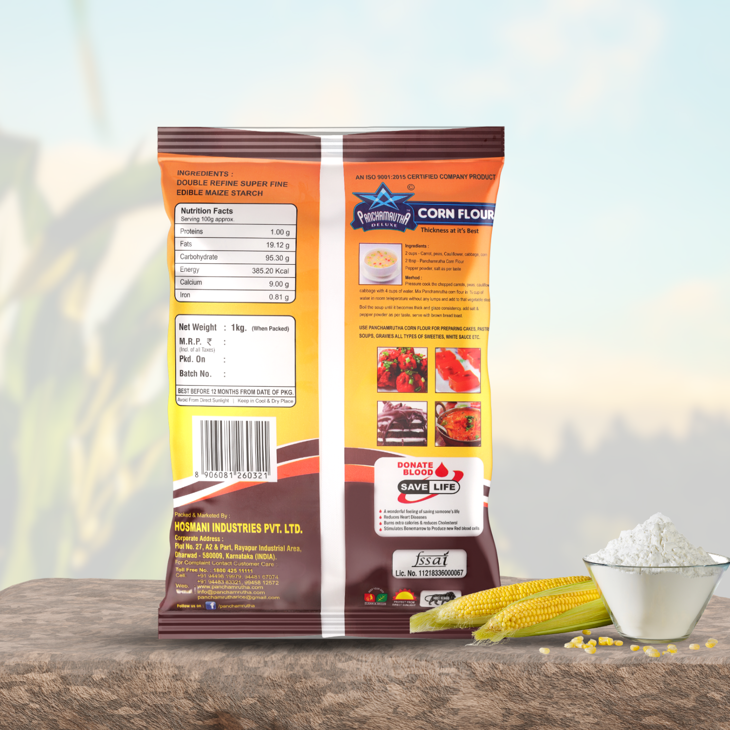 CORN FLOUR ಕಾರ್ನ್ ಫ್ಲೋರ್, PANCHAMRUTHA DELUXE