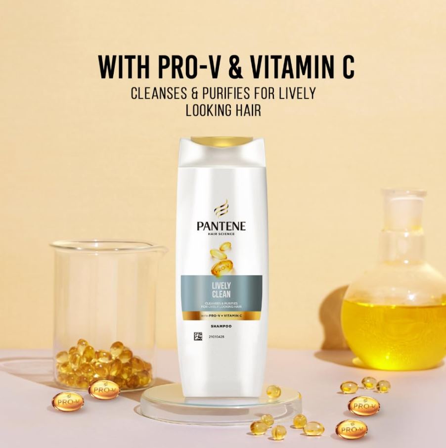 Pantene Hair Science Lively Clean Shampoo, 90 ml