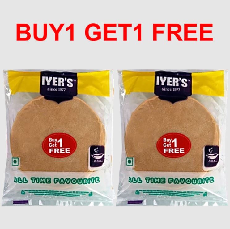 Iyers Papad - Plain, 200 g Pouch