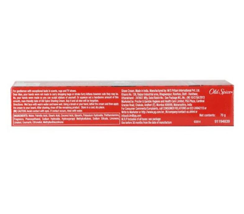 Old Spice Lather Shaving Cream - Musk, 70 g