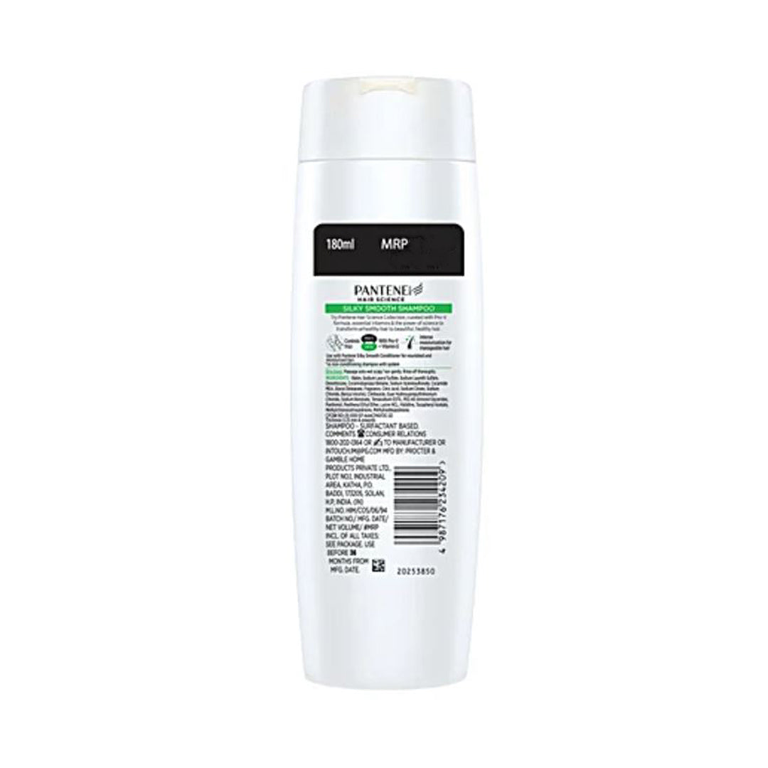Pantene Pro-V Advanced Hairfall Solution Shampoo - Silky Smooth Care, Strengthens Roots, 180 ml