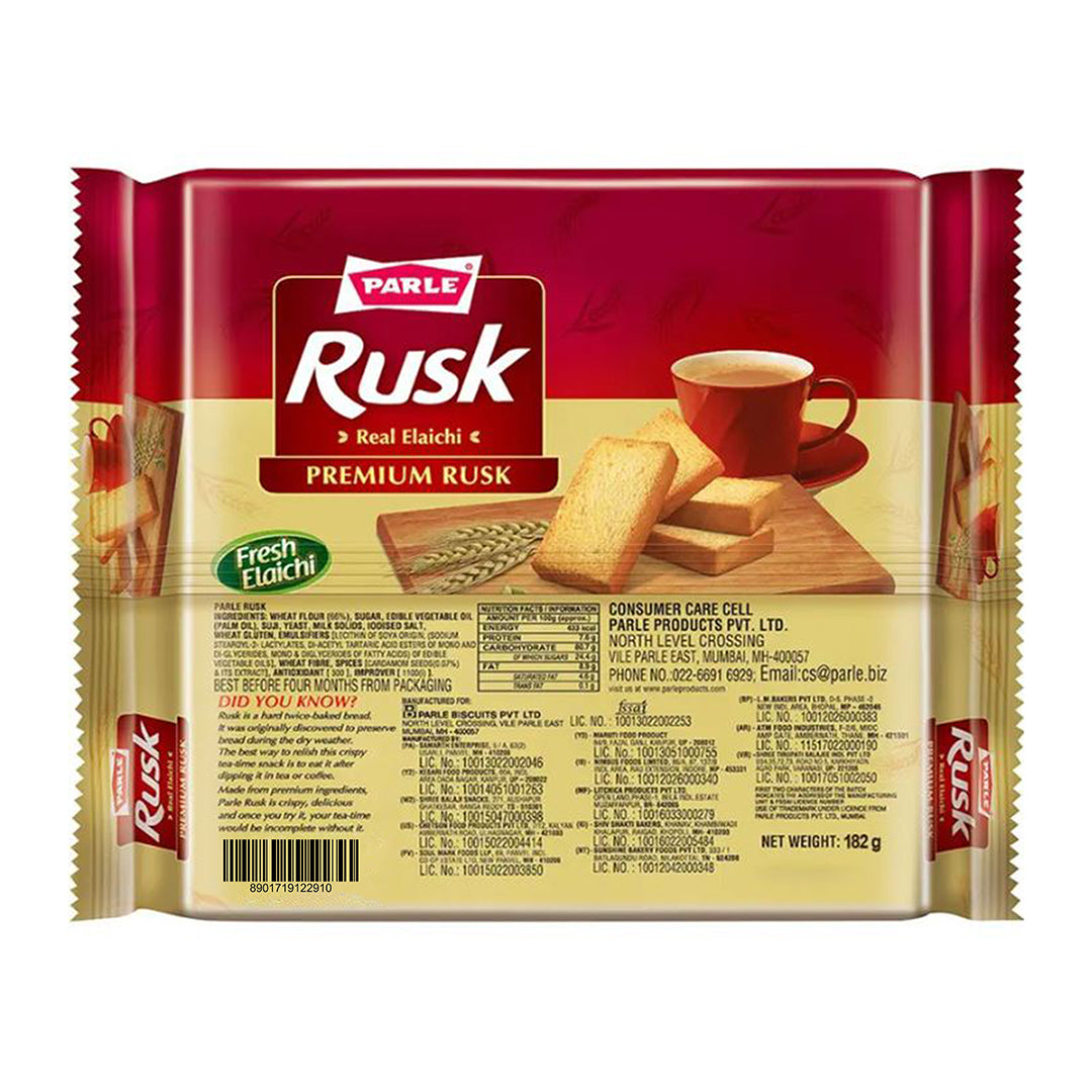 Parle Premium Rusk - Real Elaichi, 182 g