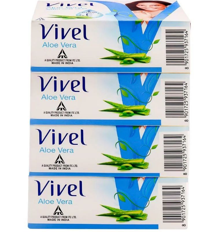 Vivel Aloe Vera Soap 90 g, Buy 3 Get 1 Free