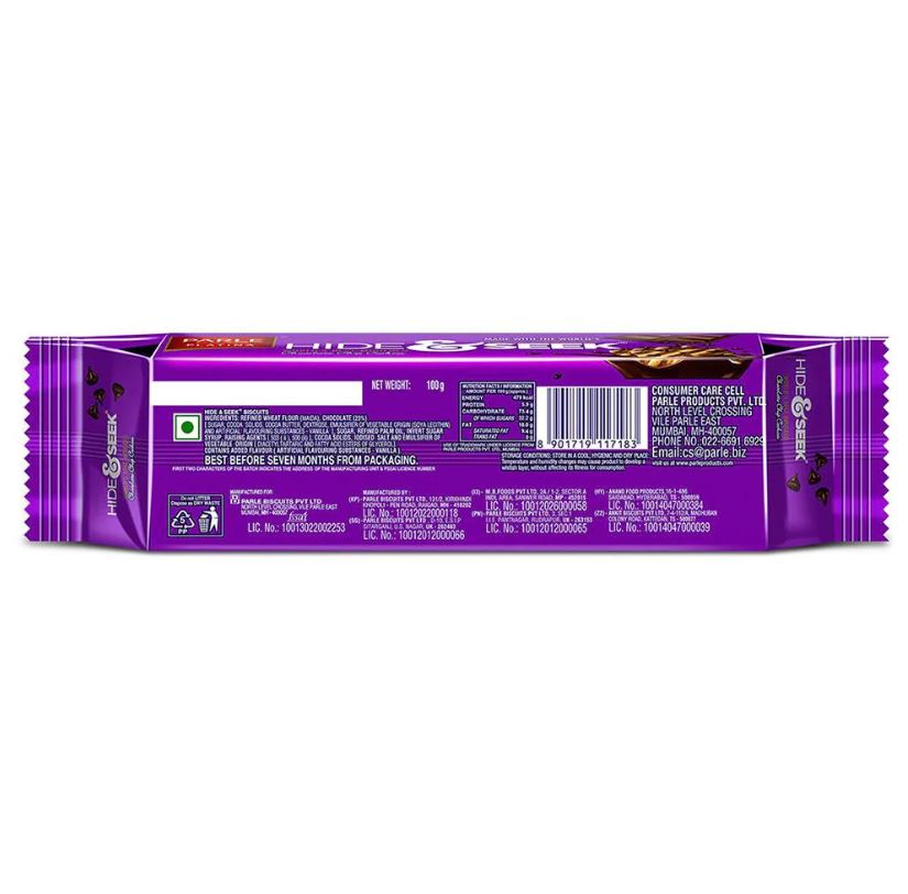 Parle Hide & Seek Chocolate Chip Cookies 100 g