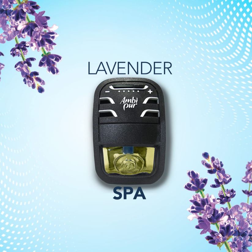 Ambipur Lavender Car Air Freshener - Refill, 7.5 ml Pouch