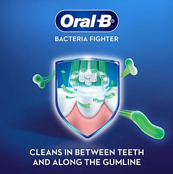 Oral-B Bacteria Fighter Cavity Defense Tooth Brush, 6 pcs