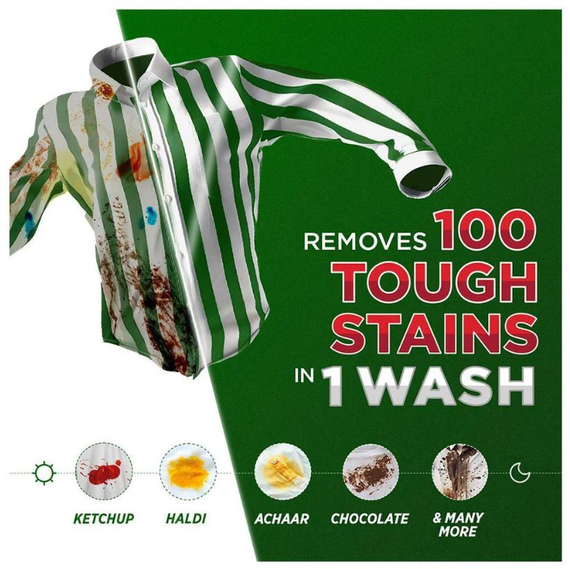 Ariel Matic Detergent Powder Front Load - Stain Removal In Washing Machine, 500 g