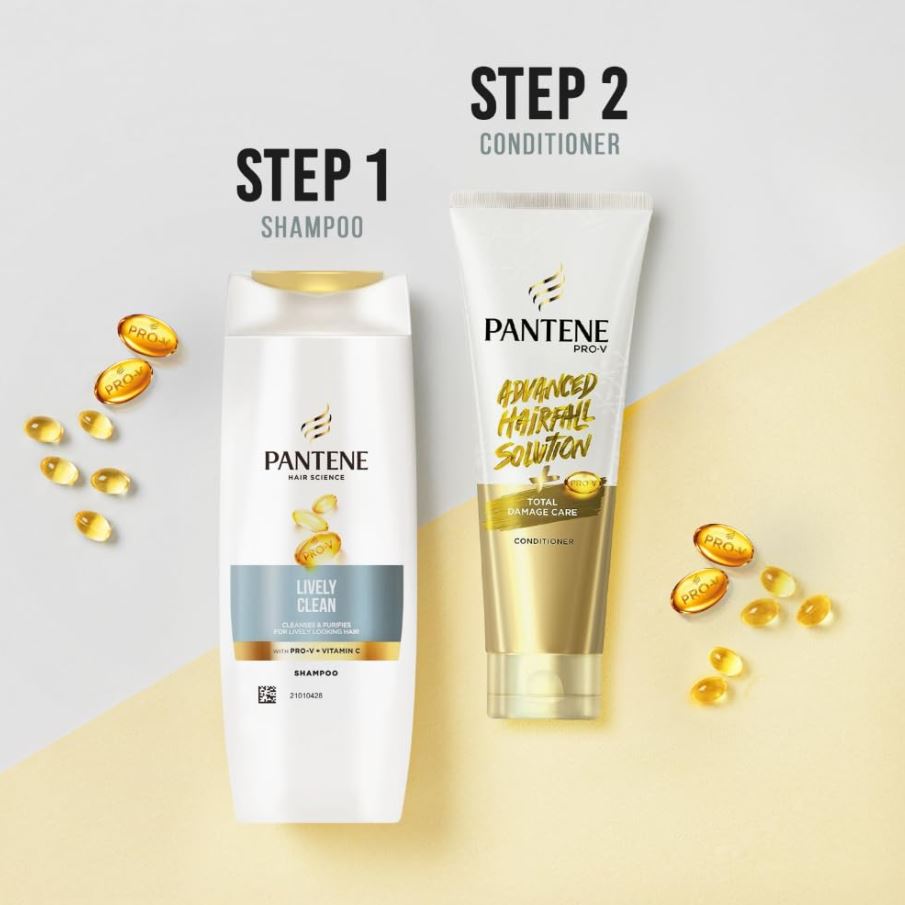Pantene Hair Science Lively Clean Shampoo, 90 ml