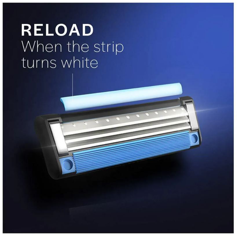 Gillette Mach 3 - Manual Shaving Razor Blades Cartridge, 8 pcs