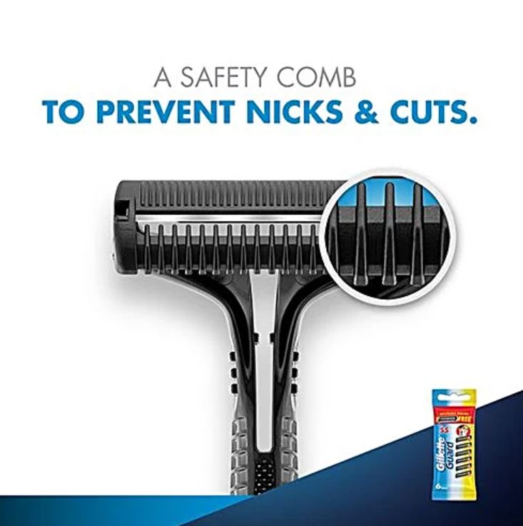 Gillette Guard Razor And Cart Pack Of 8