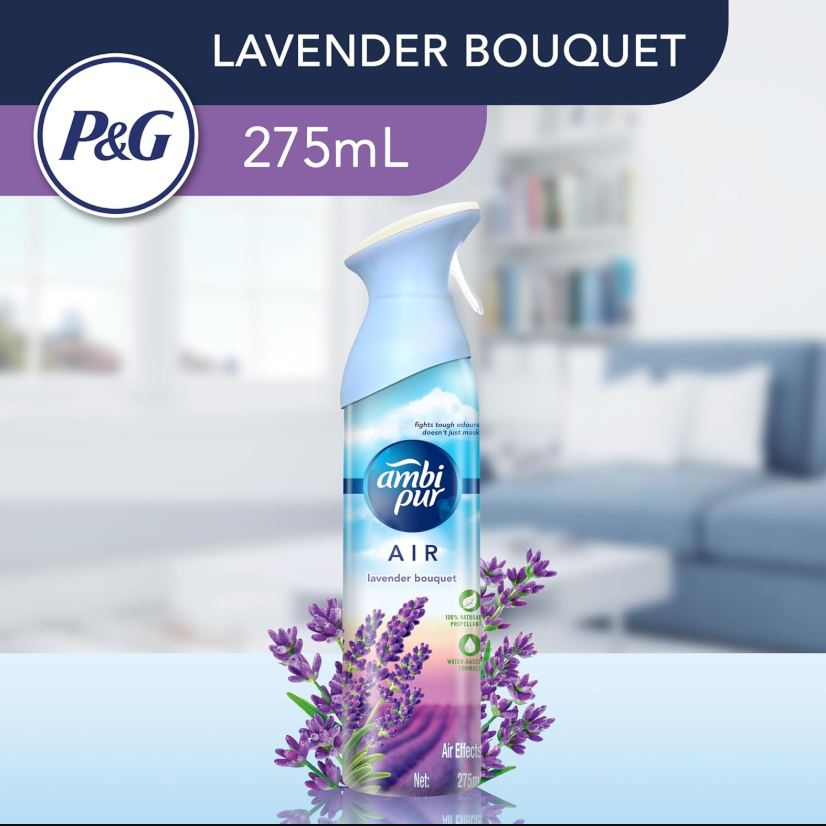 Ambipur Lavender Bouquet Air Freshener, 275 ml