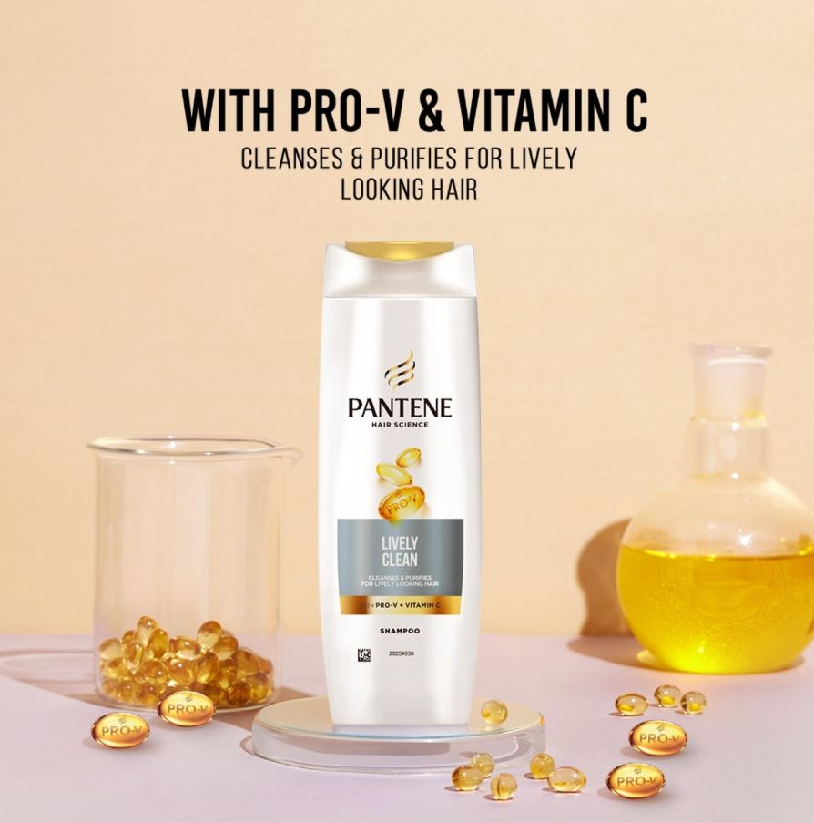 Pantene Hair Science Lively Clean Shampoo, 200 ml
