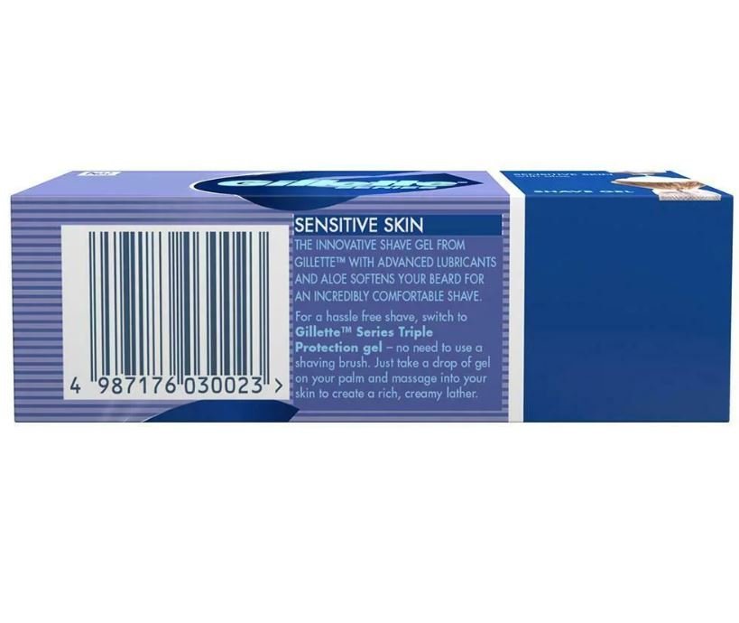 Gillette Pre Shave Gel Tube - Sensitive, 25 g