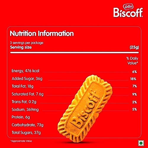 Lotus Biscoff Original Caramelized Cookie, 75 g