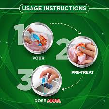 Ariel Liquid Detergent Front Load - Stain Removal In Washing Machine, 1 l