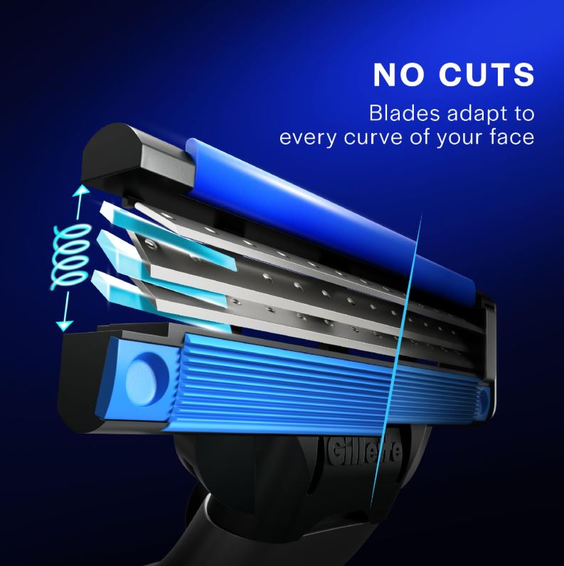 Gillette Mach3 Shaving Razor Cartridges, 2 pcs
