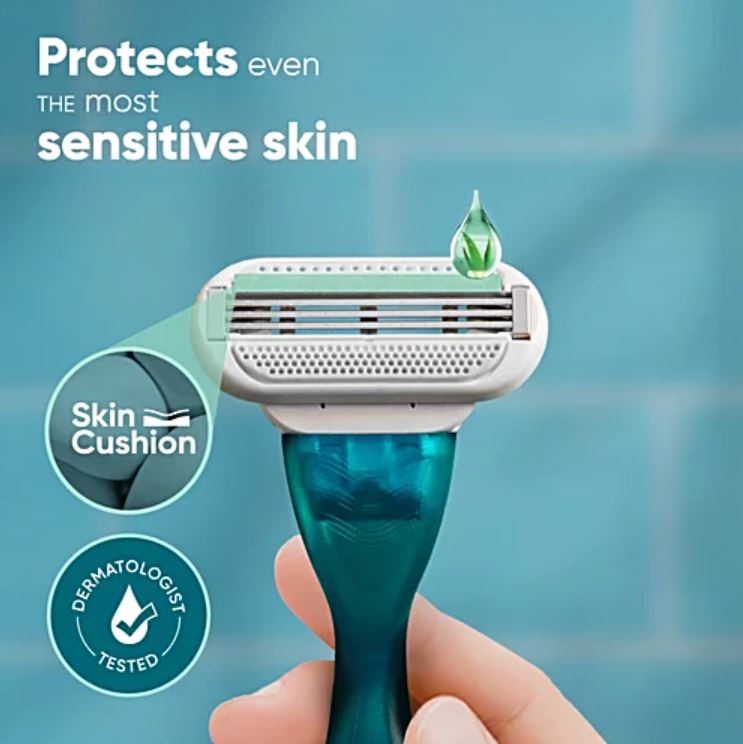 Gillette Venus Hair Removal Razor - With Aloe Extracts, For Women, 1 pc