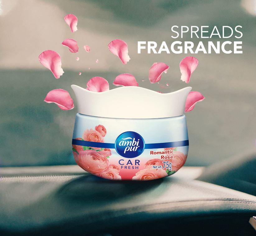 Ambipur Car Freshener Gel - Rose, 75 g