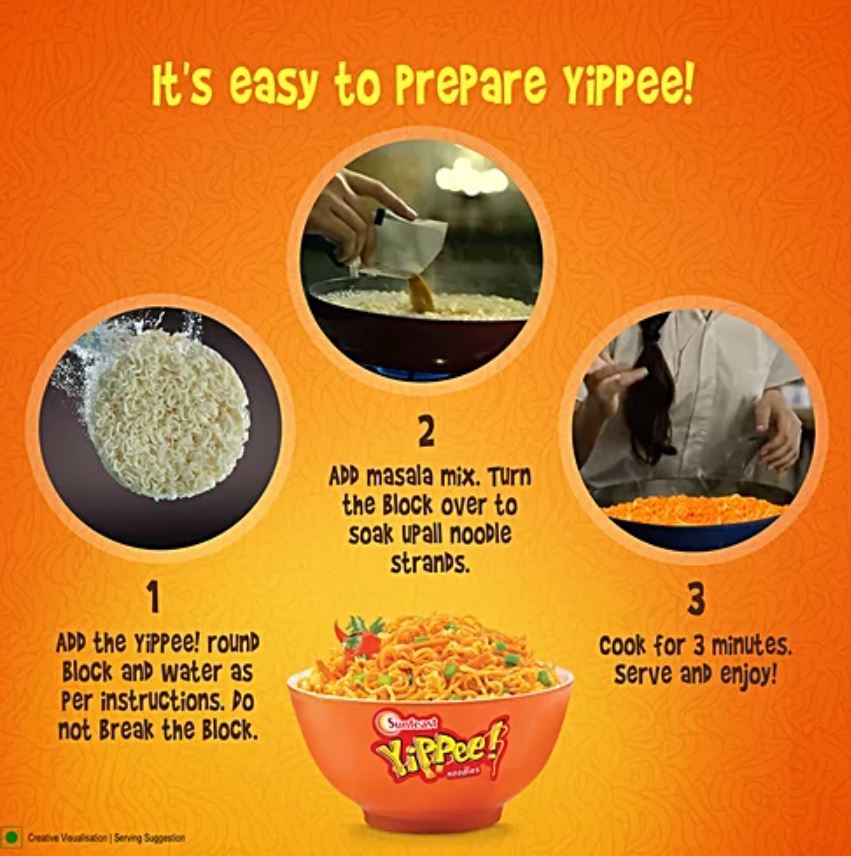 Sunfeast YiPPee! Magic Masala Instant Noodles, 50 g