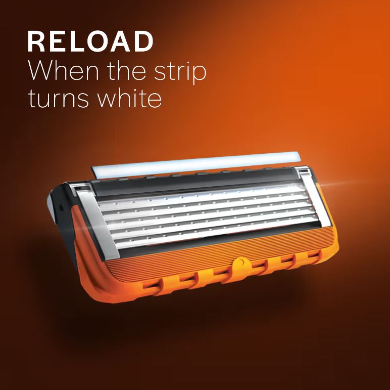 Gillette Fusion 5 Manual Shaving Blades for men, (Pack of 8 Cartridges)