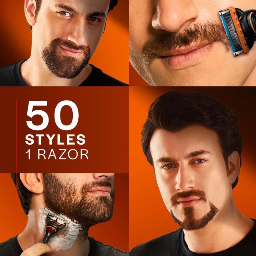 Gillette Fusion 5 Manual Shaving Blades for men, (Pack of 4 Cartridges)