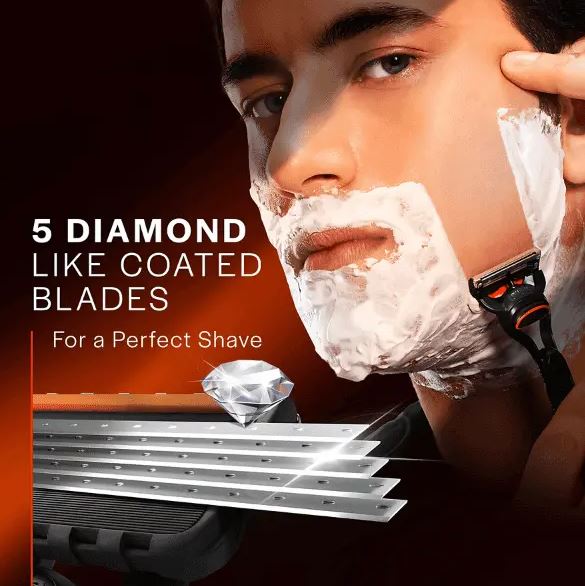Gillette Fusion 5 Power Razor Cartridges - For Men, (Pack of 2 Cartridges)