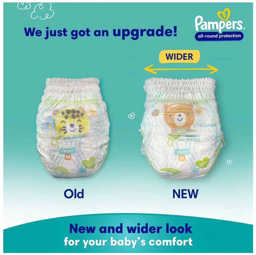 Pampers Complete Skin Comfort Diaper Pants - M, 8 pcs