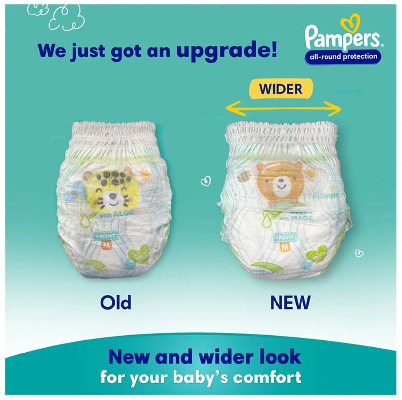 Pampers Complete Skin Comfort Diaper Pants - M, 2 pcs