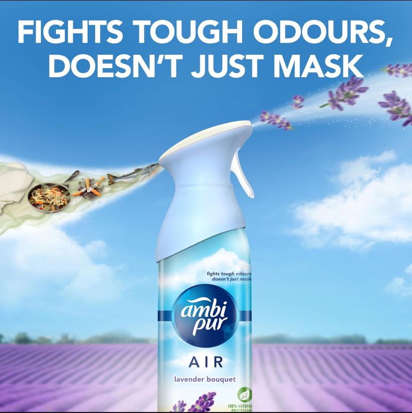 Ambipur Lavender Bouquet Air Freshener, 275 ml