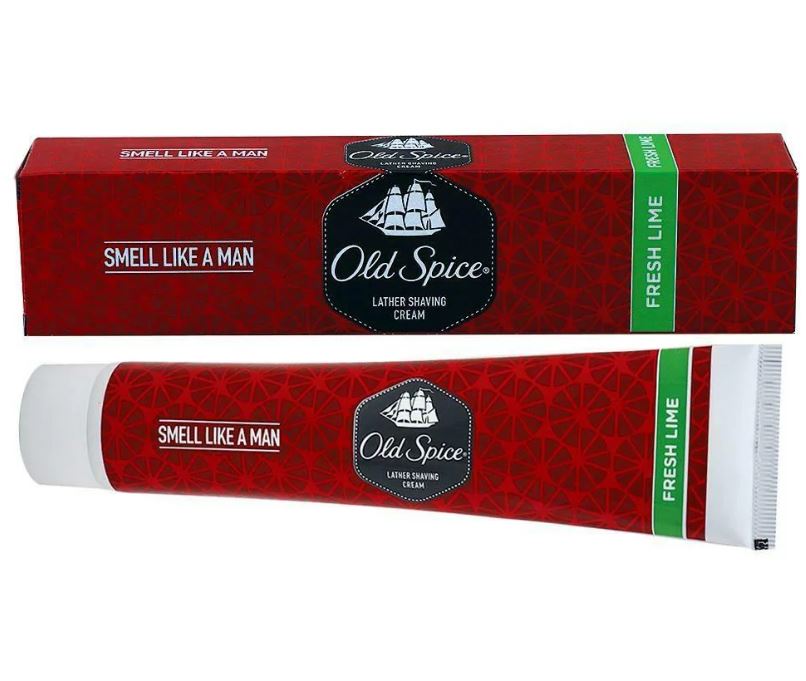 Old Spice Lather Shave Cream - Fresh Lime, 70 g Tube