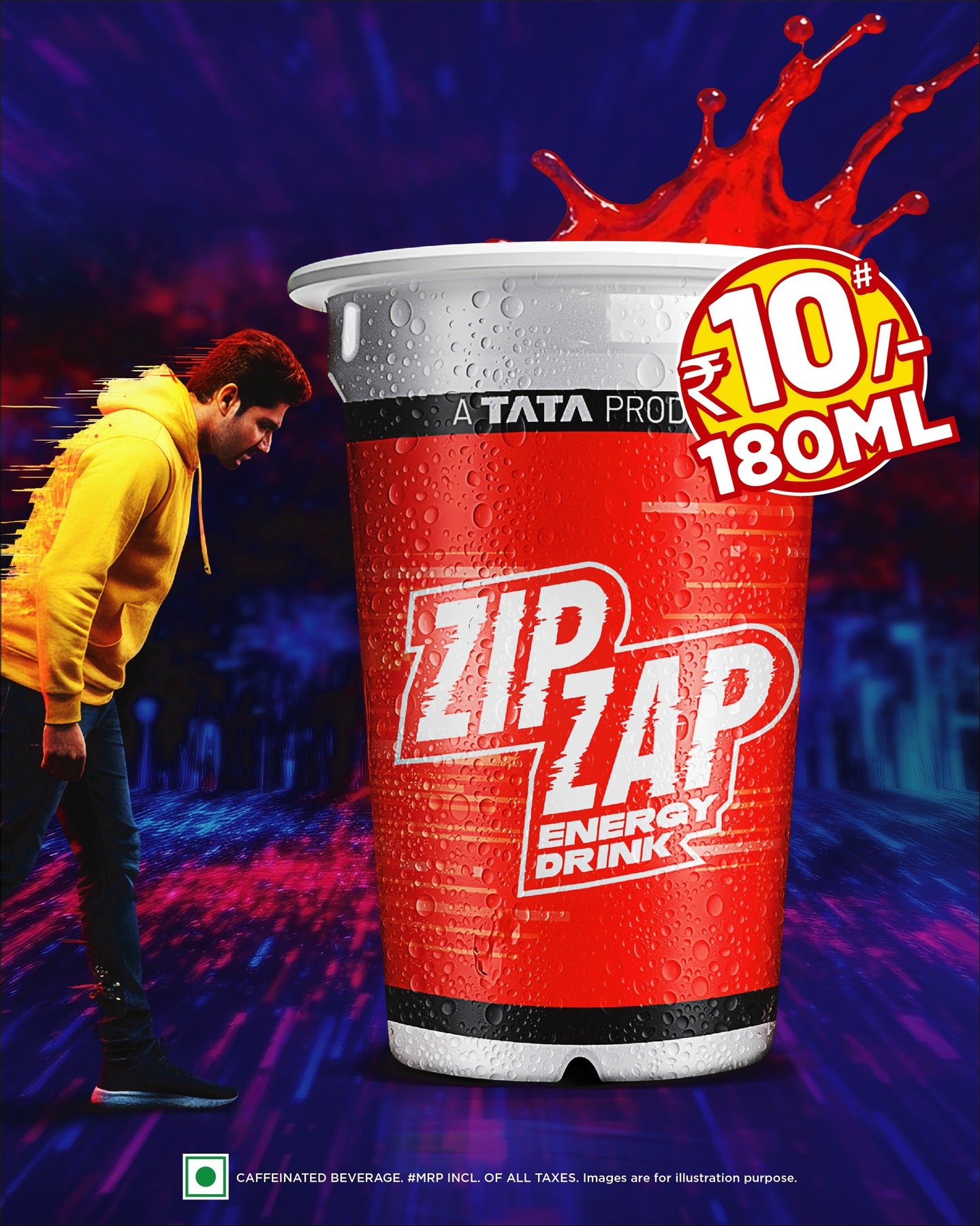Tata Zip Zap Energy Drink 180 ml