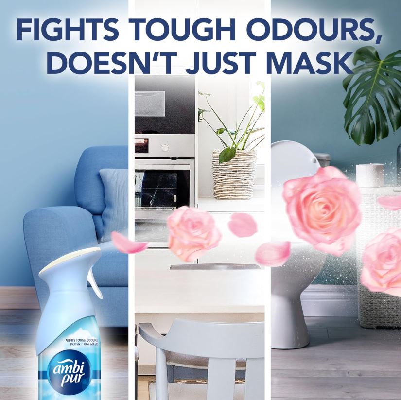 Ambipur Rose & Blossom Air Freshener , 275 ml