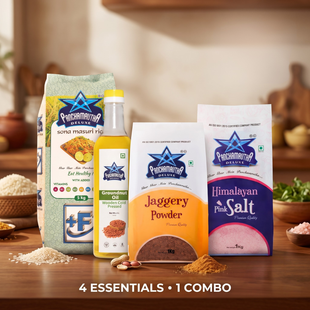 Sona Masuri + Groundnut Oil Combo Kit