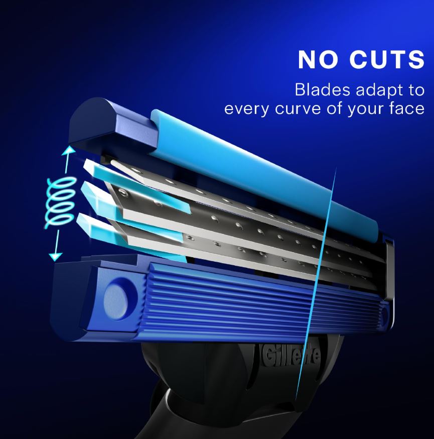 Gillette Mach3 Turbo Shaving Razor Cartridges, 4 pcs