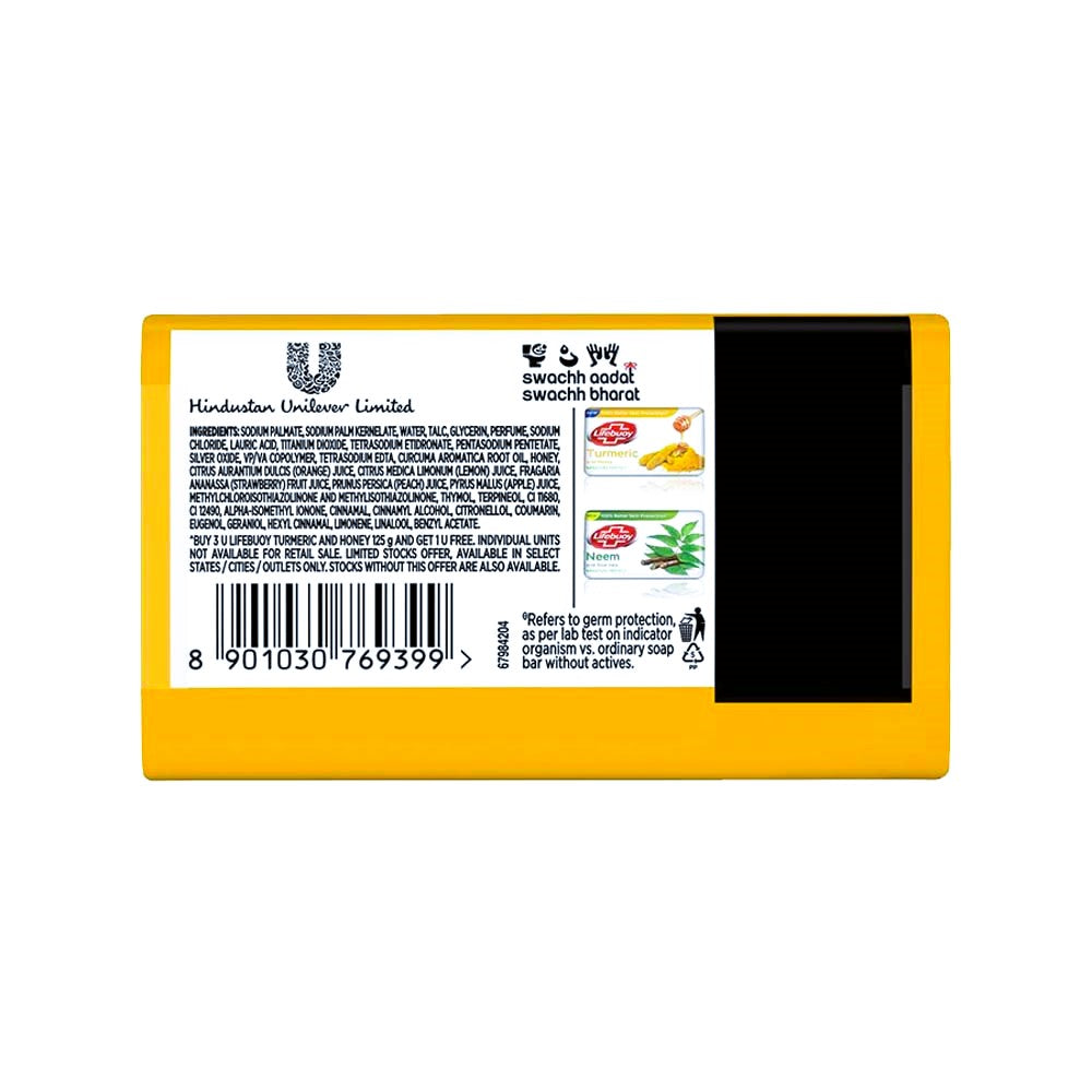 Lifebuoy Turmeric & Honey Soap, 100% Better Skin Protection, 100 g