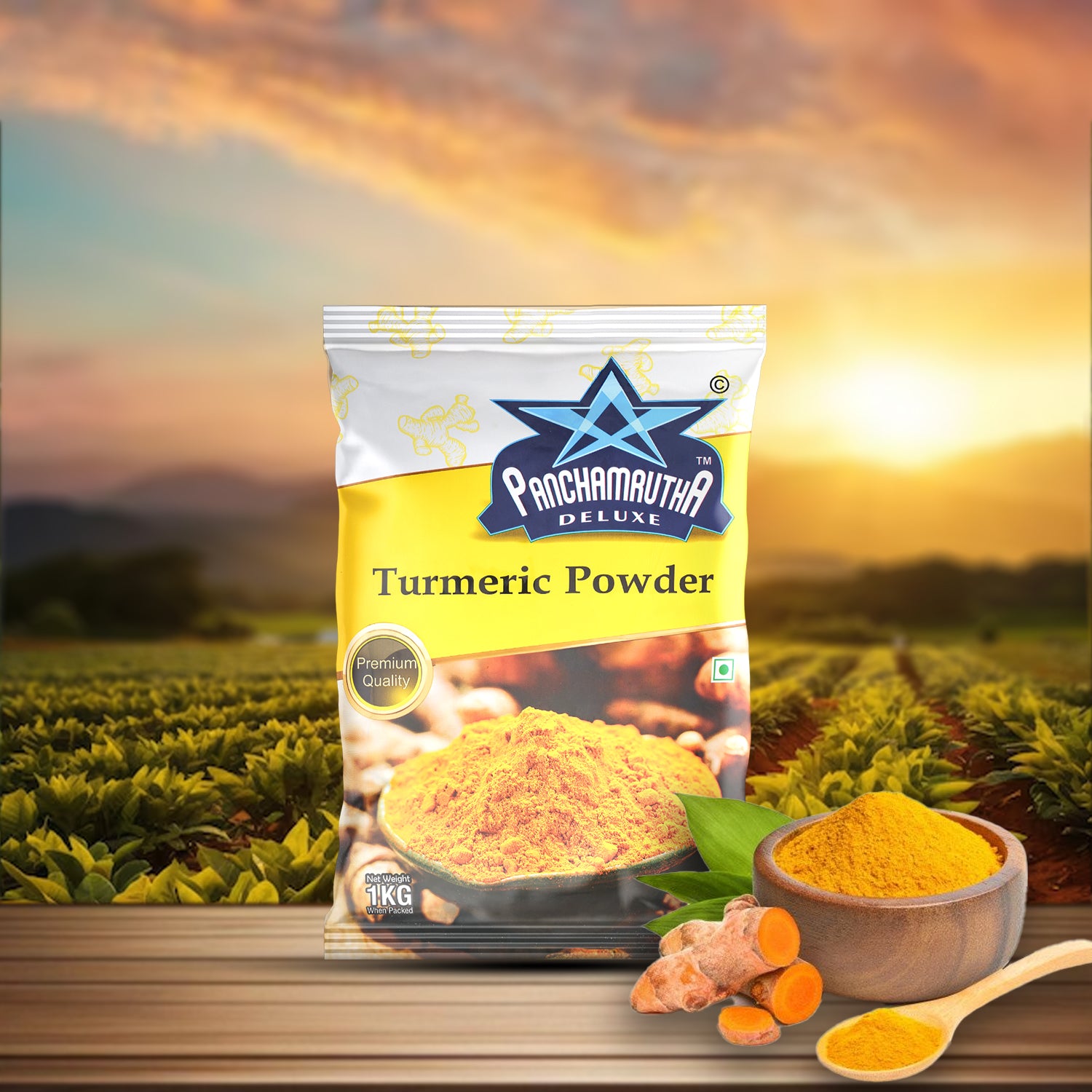 TURMERIC POWDER ಅರಿಶಿನ ಪುಡಿ, PANCHAMRUTHA DELUXE